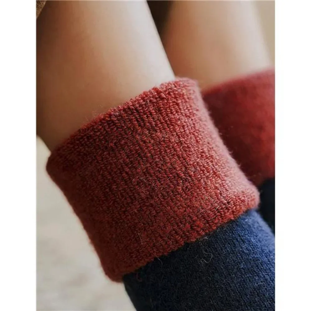 5 Pairs Wool Thermal Boot Crew Socks